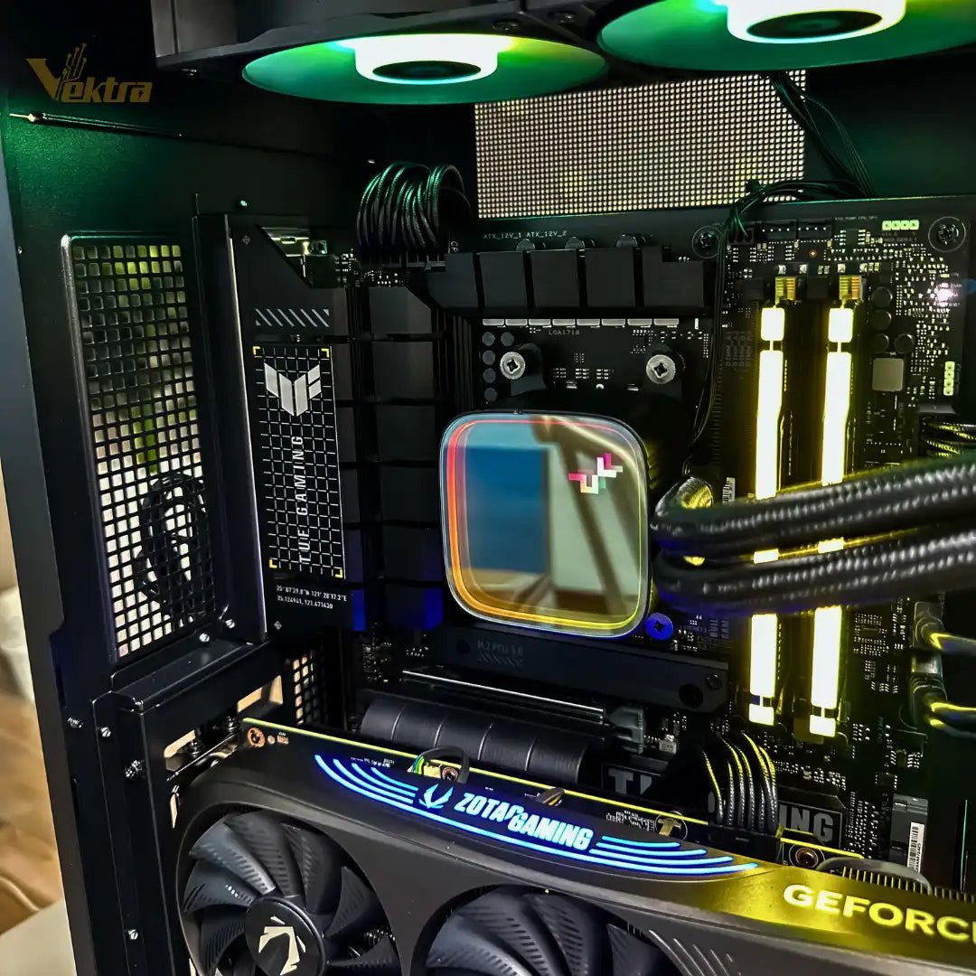 Vektra RDY CH780 Black Series Gaming PC - Intel Core i7 - 14700KF, Z790 WiFi, 32GB DDR5, NVMe M.2 SSD 1TB, 750W PSU, 2 Years Warranty - Vektra Computers LLC Vektra RDY CH780 Black Series Gaming PC - Intel Core i7 - 14700KF, Z790 WiFi, 32GB DDR5, NVMe M.2 SSD 1TB, 750W PSU, 2 Years Warranty - Vektra Computers LLC